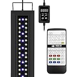 photo: You can buy NICREW RGB+W 24/7 LED Aquarium Light with Remote Controller, Full Spectrum Fish Tank Light for Planted Freshwater Tanks, Planted Aquarium Light with Extendable Brackets to 48-60 Inches, 39 Watts online, best price $85.99 new 2024-2023 bestseller, review