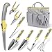 photo Garden Tool Set, Carsolt 10 Piece Stainless Steel Heavy Duty Gardening Tool Set for Digging Planting Pruning Gardening Kit with Durable Gardening Bag Gloves Gift Box Ideal Garden Gifts for Women Men 2024-2023