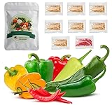 photo: You can buy Non-GMO Sweet Hot Pepper Seeds for Planting- 8 Heirloom Pepper Seeds Varieties Pack- Serrano, Anaheim, Cayenne, Habanero, Jalapeno, Ancho Poblano, Hungarian Hot Wax, Bell Pepper for Garden online, best price $7.99 new 2024-2023 bestseller, review