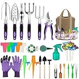 photo: You can buy Tudoccy Garden Tools Set 83 Piece, Succulent Tools Set Included, Heavy Duty Aluminum Gardening Tools for Gardening, Non-Slip Ergonomic Handle Tools, Durable Storage Tote Bag, Gifts Tools for Men Women online, best price $29.99 new 2024-2023 bestseller, review