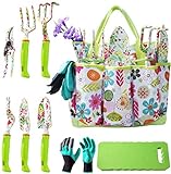photo: You can buy NAYE Garden Tool Set,Cute Gardening Gifts for Women,Birthday Gifts for Mom,Heavy Duty Tool Kit with Gardening Gloves,Garden Tote,Kneeling Pad,Hand Pruner,Trowel,Hand Rake,Weeder,Fork,Transplanter online, best price $35.99 new 2024-2023 bestseller, review