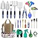 photo 82 Pcs Garden Tools Set, Extra Succulent Tools Set, Heavy Duty Gardening Tools Aluminum with Soft Rubberized Non-Slip Handle Tools, Durable Storage Tote Bag, Gifts for Men (Blue) 2024-2023