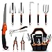 photo Garden Tool Set,10 PCS Stainless Steel Heavy Duty Gardening Tool Set with Soft Rubberized Non-Slip Ergonomic Handle Storage Tote Bag,Gardening Tool Set Gift for Women and Men 2024-2023