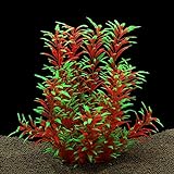 photo: You can buy QUMY Large Aquarium Plants Artificial Plastic Fish Tank Plants Decoration Ornament for All Fish 12.6 inch Tall 7.09 inch Wide (Wine Red) online, best price $9.99 new 2024-2023 bestseller, review