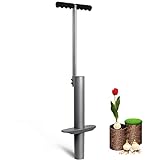photo: You can buy Walensee Bulb Planter Lawn and Garden Tool, Flower Weeder or Weeding Tools for Digging Hoes Soil Sampler Transplanting Sod Plugger Flower Bulb Garden Planting Tool Steel with T-Style Long Handle, Grey online, best price $34.95 new 2024-2023 bestseller, review