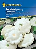 foto: jetzt Kiepenkerl 2859 Zucchini Custard White, entwickelt weiße tellerförmige Früchte mit zartem Fleisch, essbar oder als Deko Online, bester Preis 3,26 € neu 2024-2023 Bestseller, Rezension