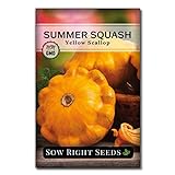 photo: You can buy Sow Right Seeds - Yellow Scallop Summer Squash Seed for Planting  - Non-GMO Heirloom Packet with Instructions to Plant a Home Vegetable Garden online, best price $4.99 new 2024-2023 bestseller, review