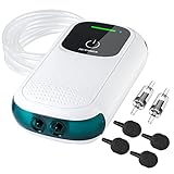 photo: You can buy KEDSUM Battery Aquarium Air Pump, Quietest Rechargeable and Portable Fish Aerator Pump with Dual Outlets for Fish Tank, Outdoor-Fishing, Fish Transportation and Power Outages online, best price $25.99 new 2024-2023 bestseller, review