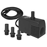 photo: You can buy Knifel Submersible Pump 600GPH Ultra Quiet with Foam Filter & Dry Burning Protection 8.2ft High Lift for Fountains, Hydroponics, Ponds, Aquariums & More……… online, best price $33.99 new 2024-2023 bestseller, review