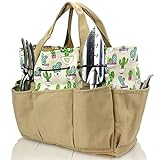 photo: You can buy Garden Tool Tote Bag for Women - Canvas Gardening Tool Organizer with Deep Pockets for Gardener Regular Size Tools Storage, Heavy Duty Cloth, Excellent Gift for Family & Friends 1 Pcs online, best price $14.99 new 2024-2023 bestseller, review
