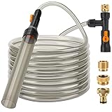 photo: You can buy hygger Bucket-Free Aquarium Water Change Kit Metal Faucet Connector Fish Tank Vacuum Siphon Gravel Cleaner with Long Hose 33FT Drain & Fill online, best price $41.99 new 2024-2023 bestseller, review