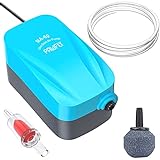 photo: You can buy Pawfly MA-60 Quiet Aquarium Air Pump for 10 Gallon with Accessories Air Stone Check Valve and Tube, 1.8 L/min online, best price $8.99 new 2024-2023 bestseller, review