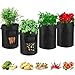 foto Pflanzen Tasche, 4 Stück Kartoffel Pflanzbeutel, Pflanzsack mit Griffe aus Filzstoff Grow Bag für Kartoffeln, Tomaten, Blumen, Süßkartoffeln und Mehr 2024-2023