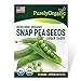 photo Purely Organic Products Purely Organic Heirloom Snap Pea Seeds (Sugar Daddy) - Approx 90 Seeds 2024-2023