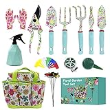 photo: You can buy Garden Tool Set,Gardening Gifts for Women,31PCS Heavy Duty Aluminum Floral Print Gardening Tool Set with Storage Tote Bag Garden Tools Gifts for Women and Men online, best price $28.99 new 2024-2023 bestseller, review