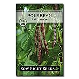 photo: You can buy Sow Right Seeds - Rattlesnake Pole Bean Seed for Planting - Non-GMO Heirloom Packet with Instructions to Plant a Home Vegetable Garden online, best price $5.49 new 2024-2023 bestseller, review