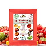 photo: You can buy Heirloom Tomato Seeds by Family Sown - 10 Seed Packets of Non GMO Heirloom Tomatoes Including Brandywine, Roma, Tomatillo, Cherry Tomato Seeds and More in Our Seed Starter Kit online, best price $21.95 new 2024-2023 bestseller, review