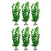 foto Elehui 6 plantas de pecera, plantas artificiales de plástico verde, plantas de acuario, decoración de pecera, arrecifes de montaña, cueva de roca segura para todos los peces (verde) 2024-2023