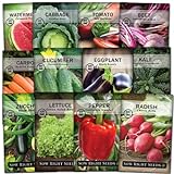 photo: You can buy Sow Right Seeds - Classic Vegetable Garden Seed Collection for Planting - Non-GMO Heirloom Beets, Cabbage, Carrot, Cucumber, Eggplant, Kale, Lettuce, Tomato, Peppers, Radish, Watermelon, and Zucchini online, best price $13.99 ($1.17 / Count) new 2024-2023 bestseller, review