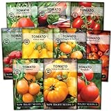 photo: You can buy Sow Right Seeds - Tomato Seed Collection for Planting - 10 Varieties with Many Sizes, Shapes, and Colors - Non-GMO Heirloom Packets with Instructions for Growing a Home Vegetable Garden - Great Gift online, best price $15.99 ($1.60 / Count) new 2024-2023 bestseller, review