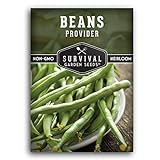photo: You can buy Survival Garden Seeds - Provider Bush Bean Seed for Planting - Packet with Instructions to Plant and Grow Stringless Green Beans in Your Home Vegetable Garden - Non-GMO Heirloom Variety online, best price $4.99 new 2024-2023 bestseller, review