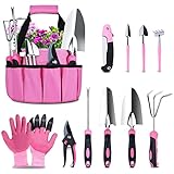 photo: You can buy Tesmotor Pink Garden Tool Set, Gardening Gifts for Women, 11 Piece Stainless Steel Heavy Duty Gardening Tools with Non-Slip Rubber Grip online, best price $39.99 new 2024-2023 bestseller, review
