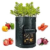 photo: You can buy ANPHSIN 4 Pack 10 Gallon Garden Potato Grow Bags with Flap and Handles Aeration Fabric Pots Heavy Duty online, best price $20.99 new 2024-2023 bestseller, review
