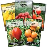 photo: You can buy Sow Right Seeds - Classic Tomato Seed Collection for Planting - Pink Oxheart, Yellow Pear, Jubilee, Marglobe, and Roma Tomatoes - Non-GMO Heirloom Varieties to Plant and Grow a Home Vegetable Garden online, best price $10.99 new 2024-2023 bestseller, review