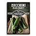 photo Survival Garden Seeds - Black Beauty Zucchini Seed for Planting - Pack with Instructions to Plant and Grow Dark Green Zucchini in Your Home Vegetable Garden - Non-GMO Heirloom Variety - 1 Pack 2024-2023