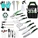 photo Heavy Duty Garden Tool Set with Soft Rubberized Non-Slip Gardening Tools, 20 PCS Gardening Tools Set Succulent Tools Set Stainless Steel Garden kit Tools for Men Women 2024-2023