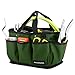 photo Housolution Gardening Tote Bag, Deluxe Garden Tool Storage Bag and Home Organizer with Pockets, Wear-Resistant & Reusable, 14 Inch, Dark Green 2024-2023