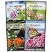photo Sow Right Seeds - Milkweed Seed Collection; Varieties Included: Butterfly, Common, and Showy Milkweed, Attracts Monarch and Other Butterflies to Your Garden; Non-GMO Heirloom Seeds; 2024-2023