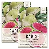 photo: You can buy Seed Needs, Watermelon Radish (Raphanus sativus) Twin Pack of 500 Seeds Each Non-GMO online, best price $7.99 new 2024-2023 bestseller, review