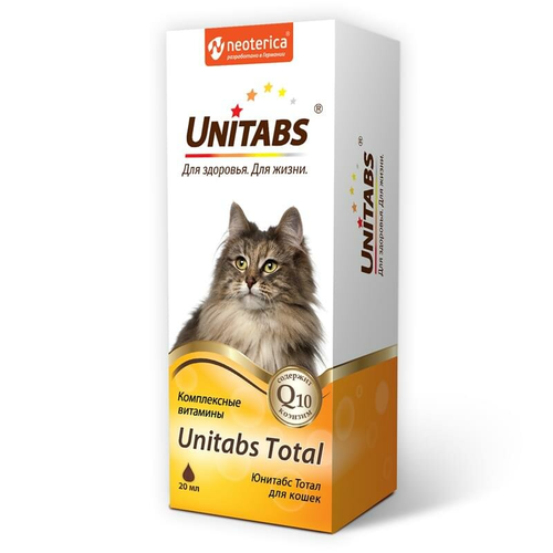 Витамины Unitabs Total для кошек  5 г 20 мл фото, описание