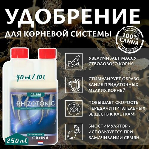 Удобрение для корнеобразования Canna Rhizotonic 0.25 л. фото, описание