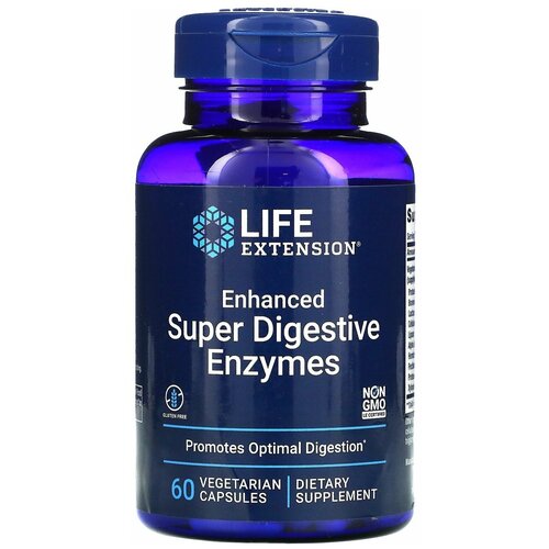 Капсулы Life Extension Enhanced Super Digestive Enzymes, 90 г, 60 шт. фото, описание