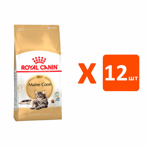 ROYAL CANIN MAINE COON ADULT для взрослых кошек мэйн кун (0,4 кг х 12 шт) фото, описание