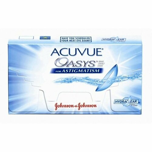 Контактные линзы ACUVUE OASYS For Astigmatism with Hydraclear Plus., 6 шт., R 8,6, D +4, CYL: -2,75, AХ: 140 фото, описание