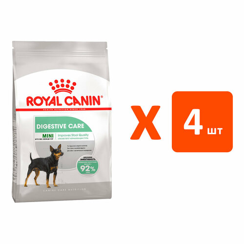 ROYAL CANIN MINI DIGESTIVE CARE для взрослых собак маленьких пород для поддержания здоровья пищеварительной системы (3 кг х 4 шт) фото, описание