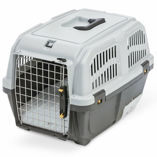 Переноска MPS SKUDO CAT TRAVEL 60x40x39см с лотком для наполнителя серая MPS 8022967067287 фото, описание