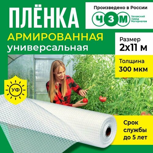 Пленка армированная универсальная 300 мкм, 2х11 м фото, описание