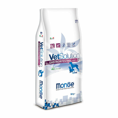 Monge VetSolution Dog Gastro диета для собак Гастроинстестинал 12 кг фото, описание