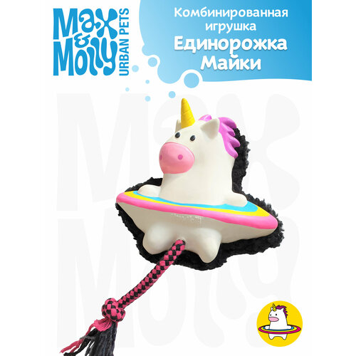 Max & Molly Комбинированная игрушка Единорожка Майки, 13 cm x 14.5 cm x 6.5 cm фото, описание