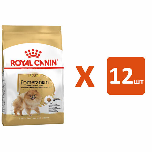 ROYAL CANIN POMERANIAN ADULT для взрослых собак померанский шпиц (0,5 кг х 12 шт) фото, описание