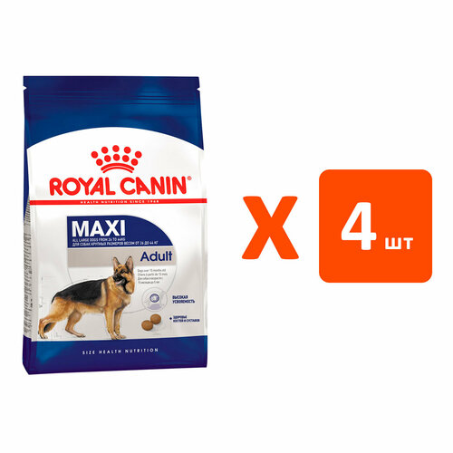 ROYAL CANIN MAXI ADULT для взрослых собак крупных пород (3 кг х 4 шт) фото, описание