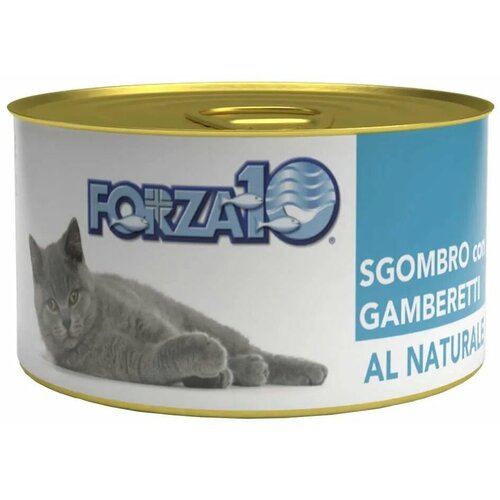 Forza10 Natural Sgombro Gamberetti влажный корм для взрослых кошек со скумбрией и креветкой - 75 г фото, описание