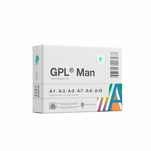 GPL® Man — пептидный комплекс для мужчин, шесть натуральных пептидов в одной капсуле фото, описание