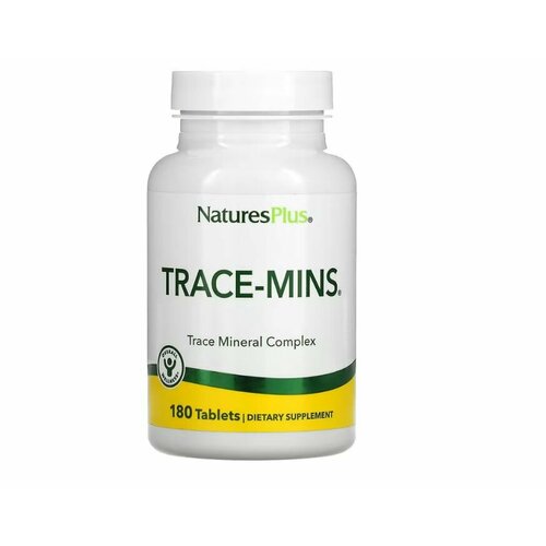 Комплекс микроэлементов Nature's Plus Trace-Mins, гипоаллергенный, 180 таблеток фото, описание