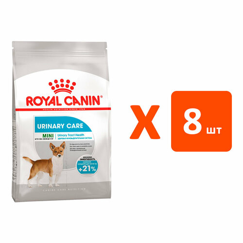 ROYAL CANIN MINI URINARY CARE для взрослых собак маленьких пород при мочекаменной болезни (1 кг х 8 шт) фото, описание