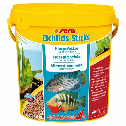 Корм для цихлид Sera Cichlids Sticks в палочках, 2 кг фото, описание